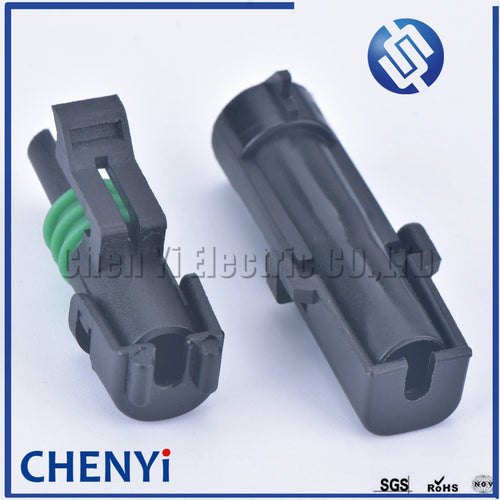 1 pin 2.5 mm Series Car Auto Wire connector Female or Male Weather Pack Electrical Plug 12015791 12010996