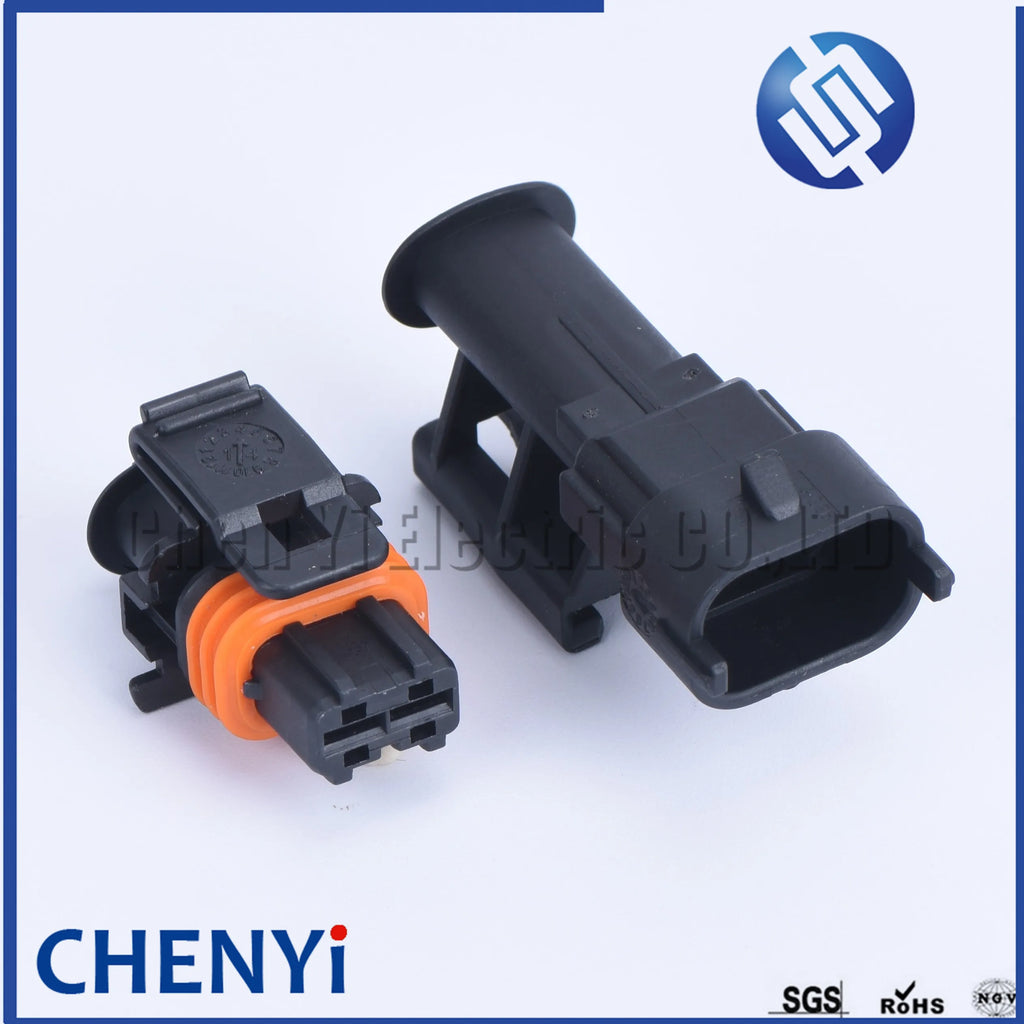 2 Pin 1928404072 1928403137 Male or Female Common Rail Diesel Injector Plug Automotive Connector