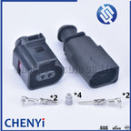 5 sets 2 Pin 1.5mm 1J0973802 1J0973702 male or female Auto Temp sensor plug deflation valve waterproof connectors 1J0 973 802