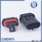 3 Pin auto Waterproof Blower Connector Plug Radiator Fan Motor Cooler Fan Socket 12124686 12124685 For Buick Ford Chevrolet