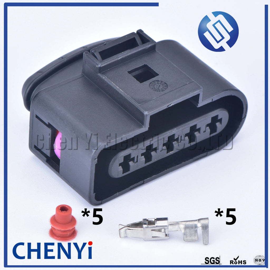 5 Pin Auto Ignition Coil Plug Sensor Connector Waterproof  Female or male Sockets 4D0973725 1J0973725 6X0973825