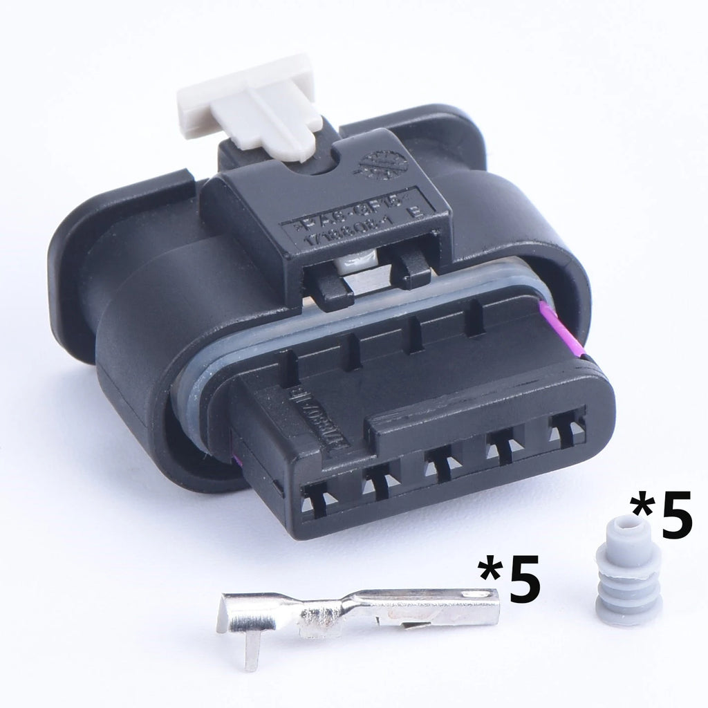 5 Pin 1-1718806-1 4F0 973 705 Female or Male Automotive Electric Connector Waterproof Air Flow Meter Sensor Plug 4F0973705