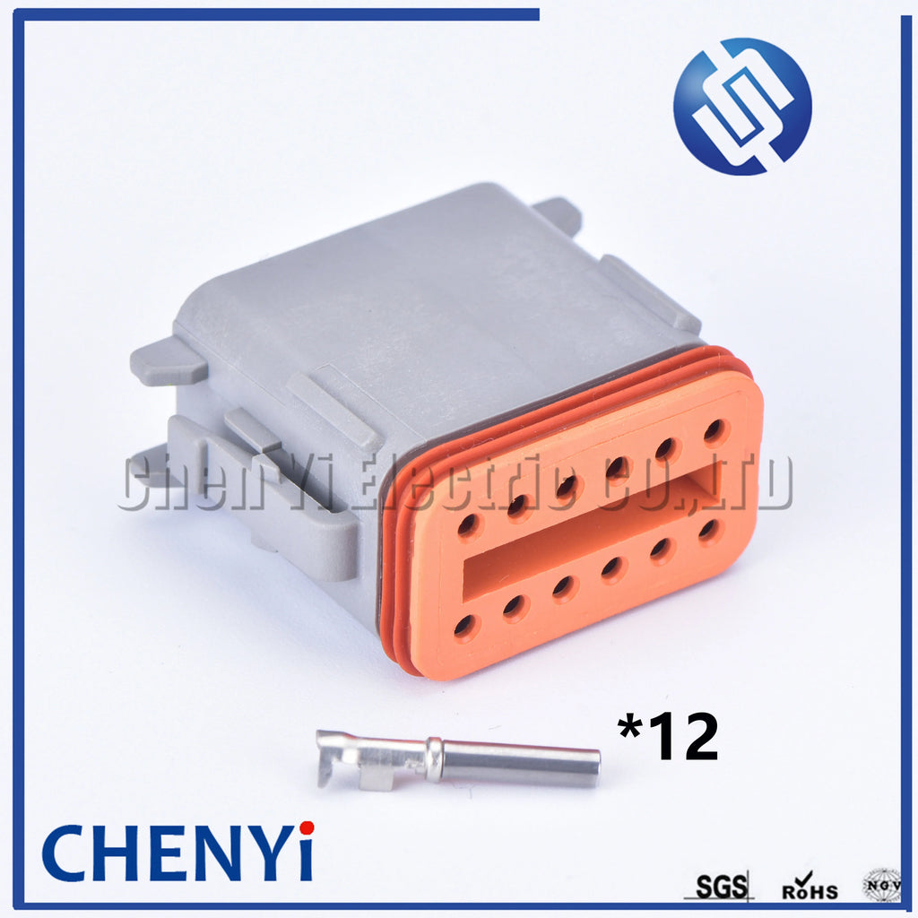 12 Pin Waterproof Connector Plug DT06-12S DT04-12P DT06-12SB DT04-12PB DT06-12SC DT04-12PC DT06-12SD DT04-12PD with Pins