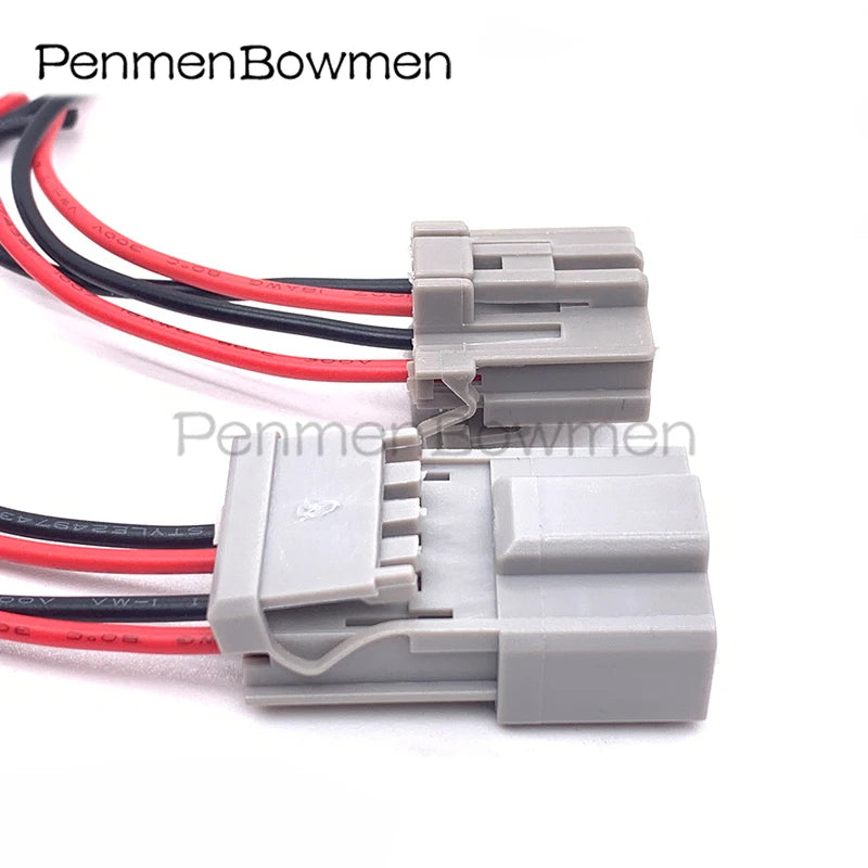 1 Set 4 Pin Auto HD Taillight Electrical Cable Connectors Female Male Wire Harness Plug 6098-0244 6098-0243