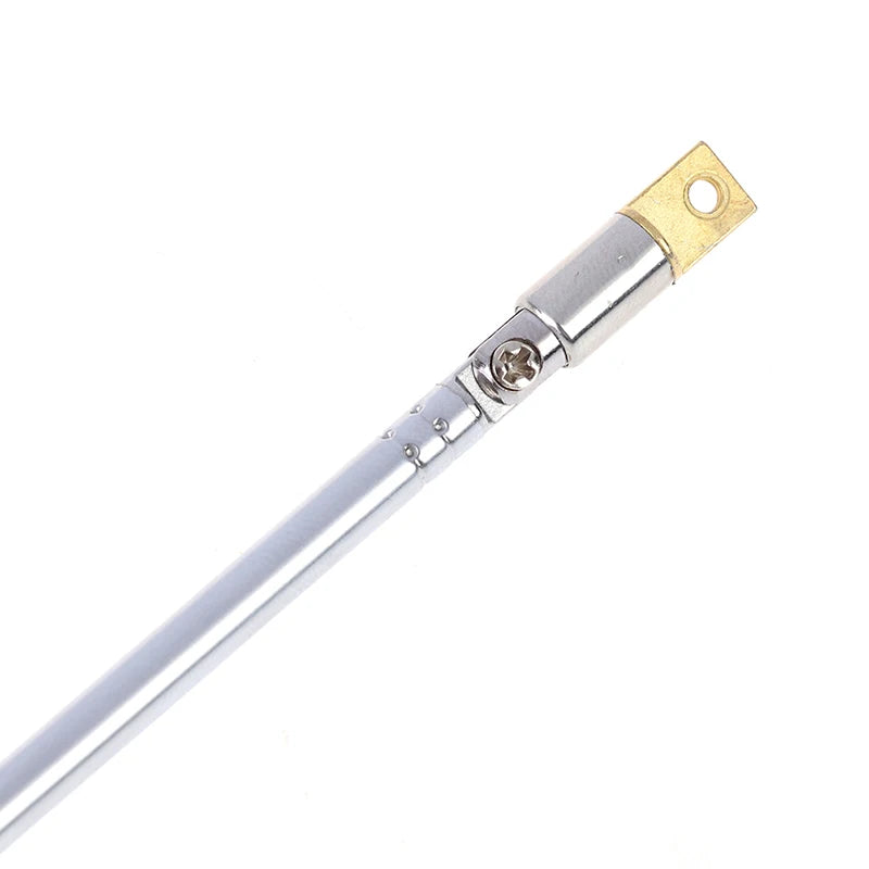 1PC 370mm 5 Sections Telescopic Stainless Steel AM FM Radio Universal Antenna Hot sale