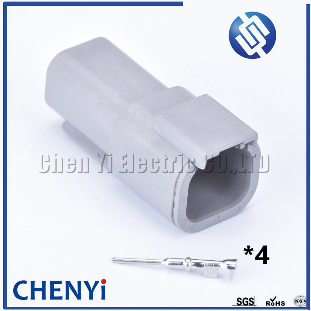 5 sets DTM 4 Pin connector DTM06-4S/DTM04-4P Male or Female Auto Waterproof Connector Automotive Sealed Plug For Deutsch