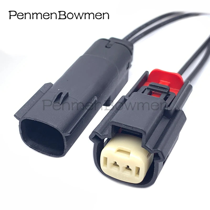1 Set 2 Pin Auto Lamp Socket Temperature Electrical Cable Connectors Female Wire Harness Plug For Buick 33471-0201 33481-0201