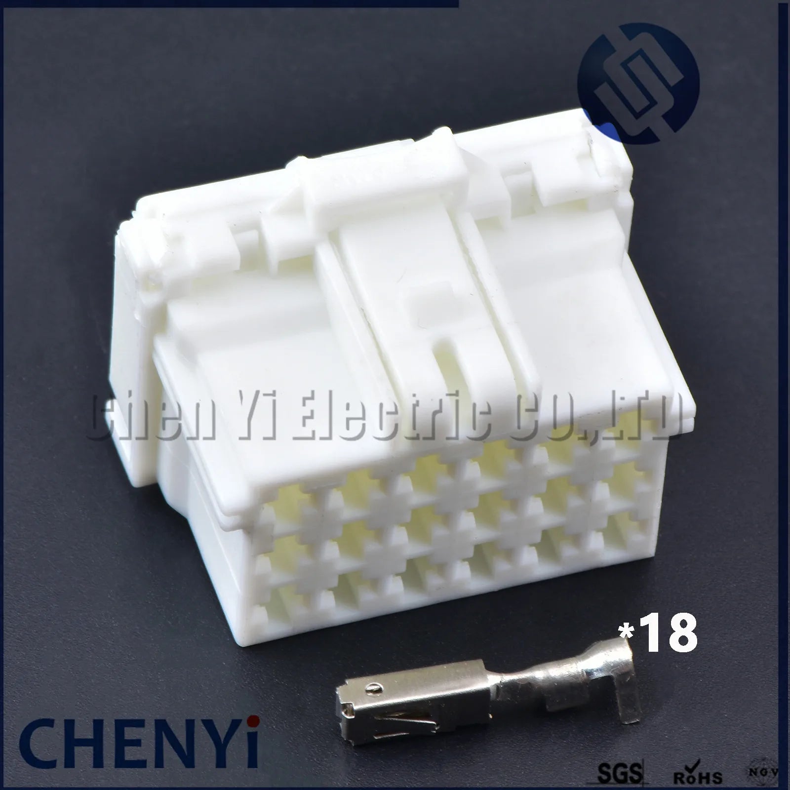 White 18 Pin male or female Connector Automotive Plug Unsealed Electric Harness Socket 7-968974-1 2-967629-1 With Pins