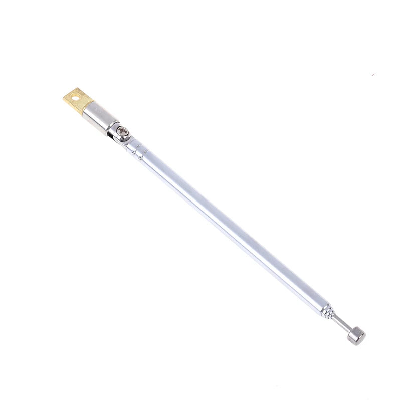 1PC 370mm 5 Sections Telescopic Stainless Steel AM FM Radio Universal Antenna Hot sale