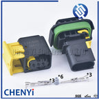 3 Pin female or male waterproof injector connector automotive electrical car ECU connector 1-1418448-1 1-1703843-1 1-1670730-1