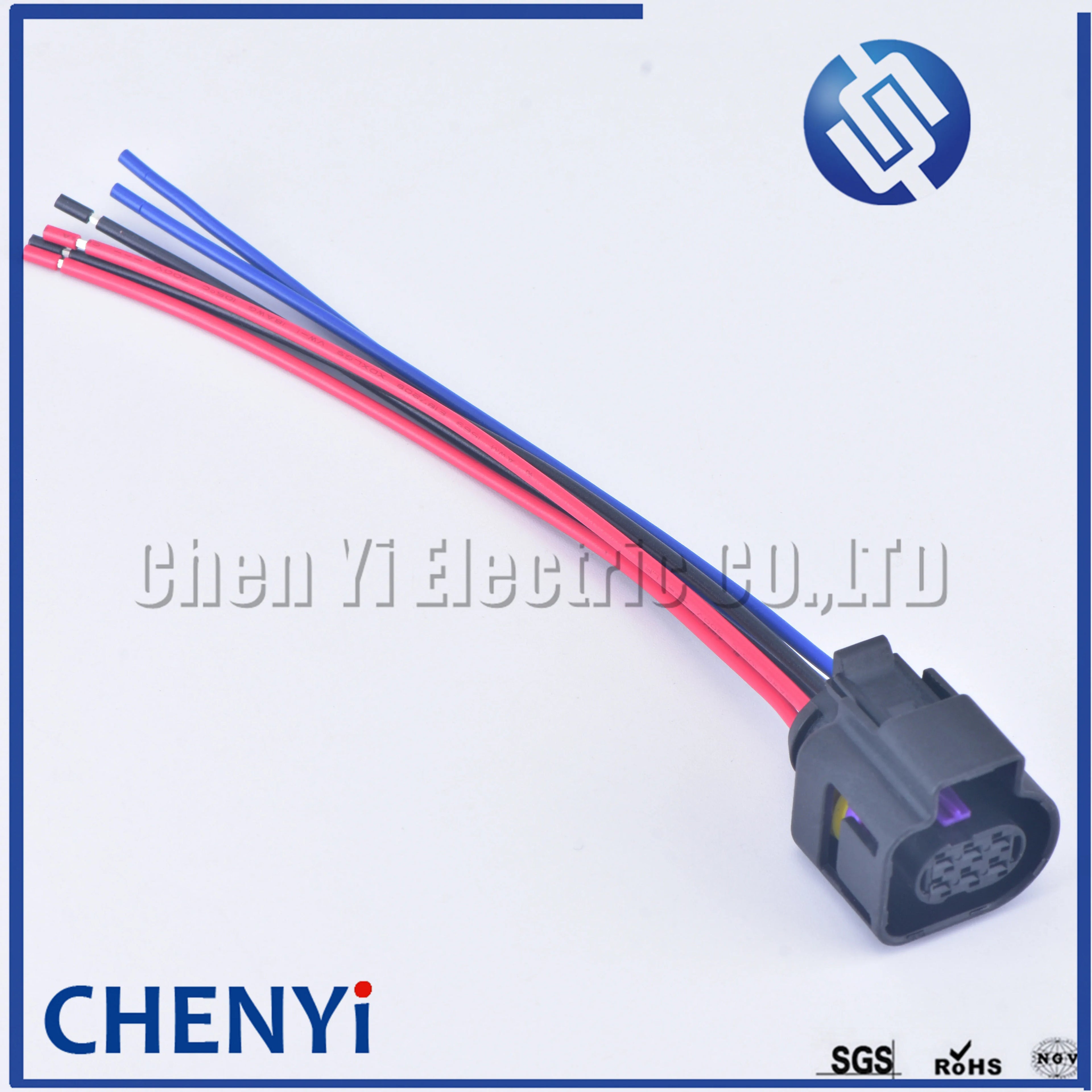 6 Pin auto waterproof plug Female (1.5) LSU 4.9 Wide Band Oxygen Sensor Connector 1928404669 4H0973713 4H0 973 713 with cable