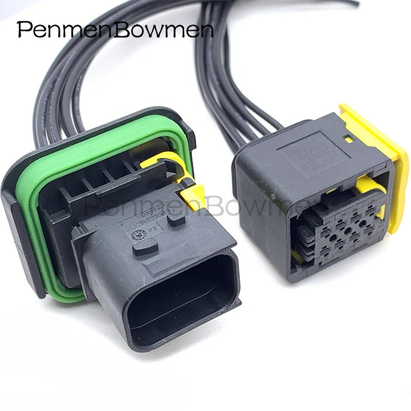 1 Set 8 Pin Car HDSCS New Energy Vehicle Urea Electrical Cable Connectors Waterproof Female Male Wire Harness Plug 0-1418438-1