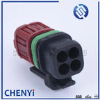 4 Pin Fuel Injector Plug Oxygen Sensor Map Sensor Connector 22248490 7422248490 For Volvo Truck  Excavator Engine 1337352-1