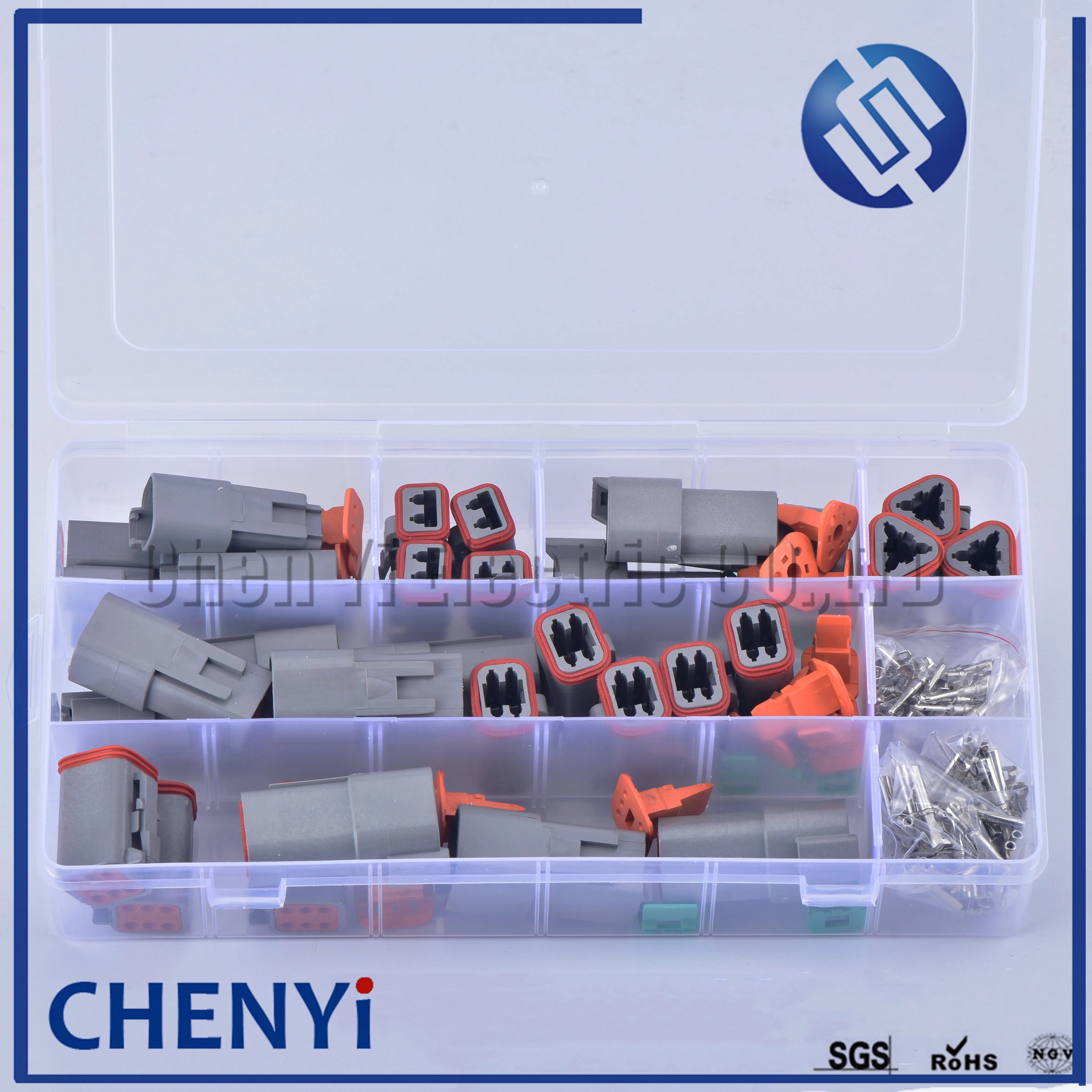 250 Pcs Deutsch DT series Automotive Waterproof Wire Connector Kit DT06-2/3/4/6S DT04-2/3/4/6P Sealed Plug with pins box