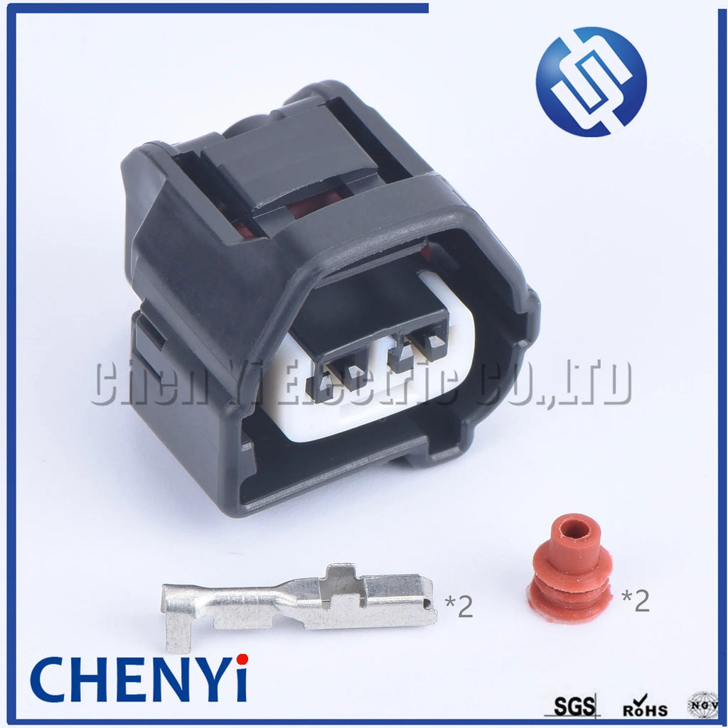 2 Sets 2 Pin 1JZ-GTE 2JZ-GTE Automotive Connector 90980-10947 Crankshaft position sensor plug 7283-7023-10 for Lexus Toyota