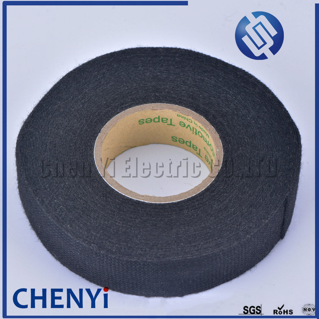 15M*25mm 15M*19mm Dustproof Heat-resistant Wiring Harness Tape Looms Wiring Harness Cloth Fabric Tapes Adhesive Cable Protection