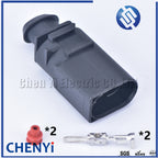 2 Pin 3.5mm male or female automotive waterproof wiring harness connector electrical horn plug 1J0973722 1717692-1 8D0973822