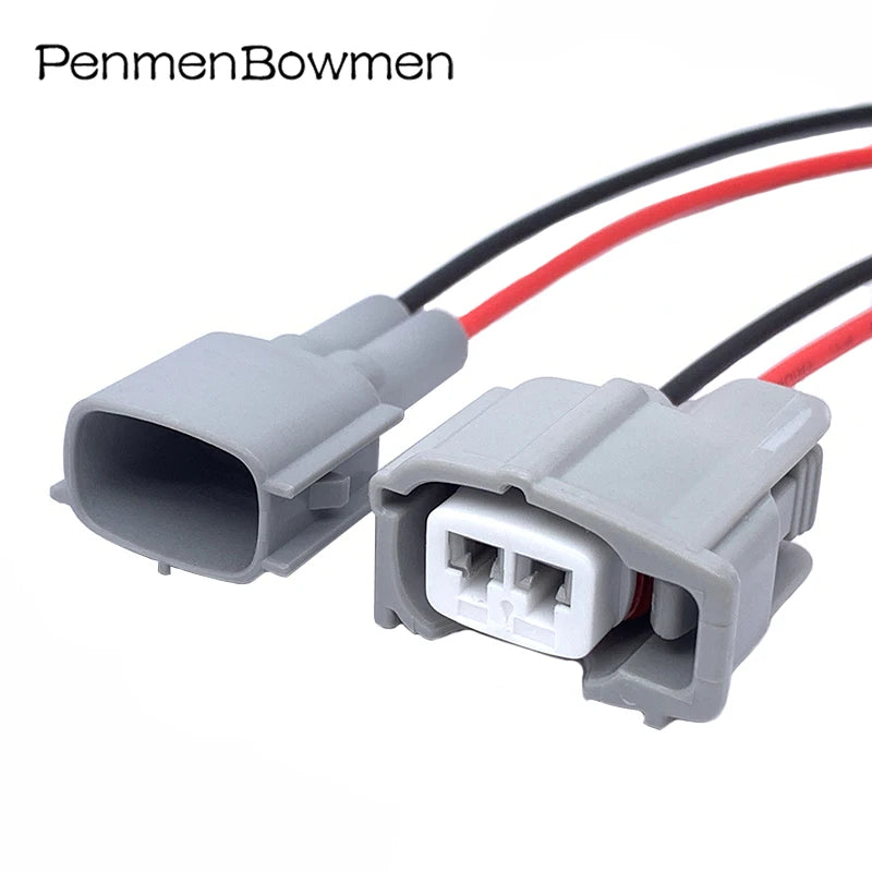 1 Set 2 Pin Auto Fuel Injector Electrical Cable Connectors Wire Harness Plug For Toyota Honda 6189-0611 90980-11875