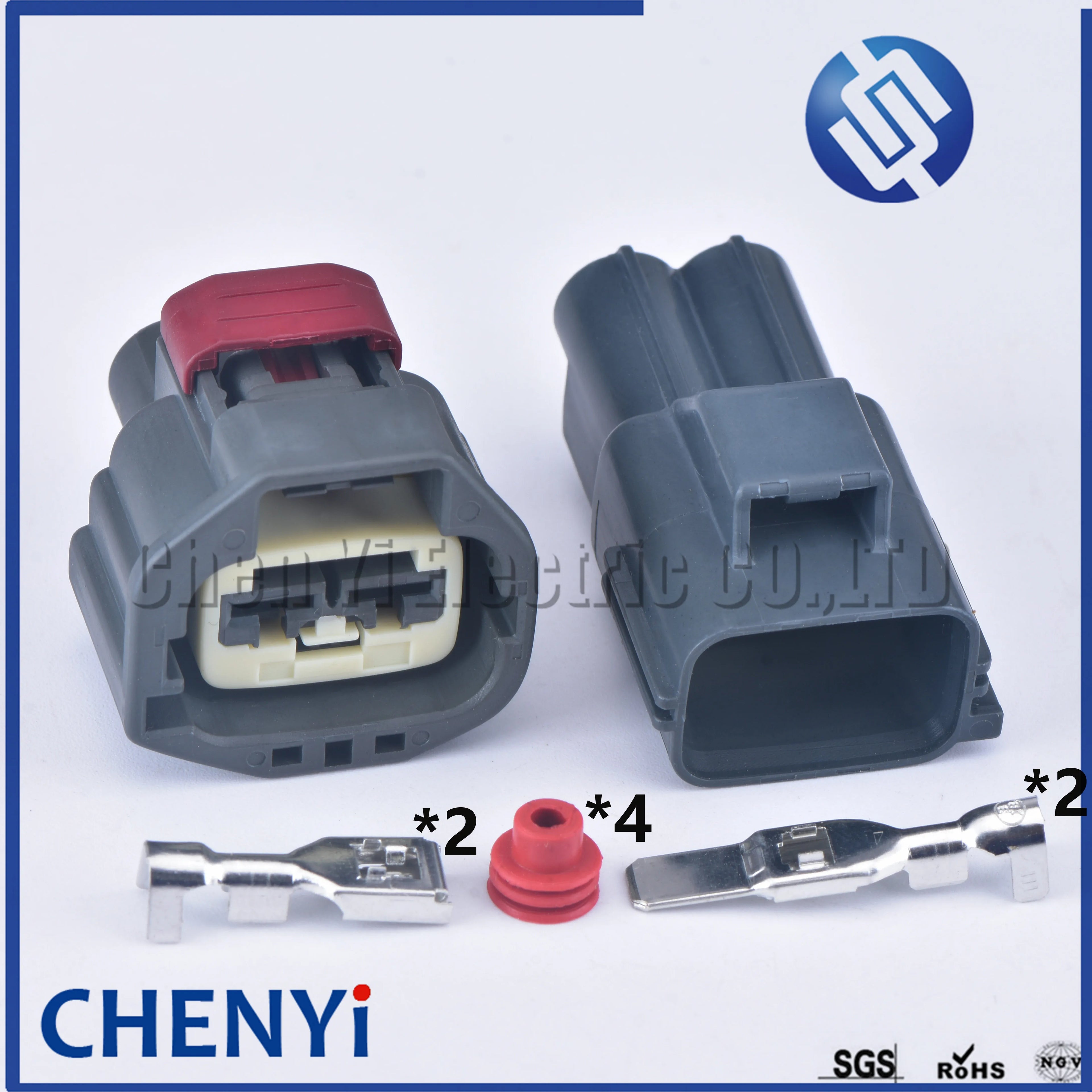 2 Pin Auto Waterproof Connector Water Tank Electronic Fan Controller Cooling Fan Module Regulator Plug 7283-5596-10 7282-5596-10