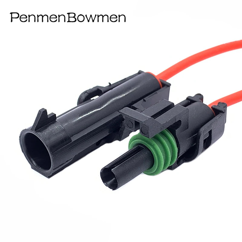 1 Set 1 2 3 4 6 Pin Car Weather Pack Electrical Cable Connectors Waterproof Female Male Wire Harness Plug 12015792 12015797