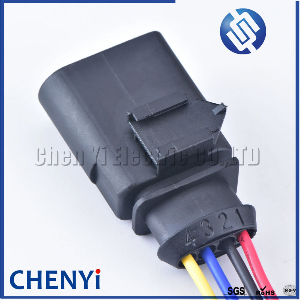 4 pin 1.5 series female automotive coil Extension adapter connector horn plug Air Inlet Pressure Sensor Plug 1J0973704 1J0973804