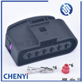 6 Pin 3.5mm female or male auto waterproof cable electrical pump connector ignition coil wire harness plug 1J0973726 1J0 973 726