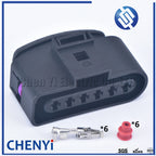 6 Pin 3.5mm female or male auto waterproof cable electrical pump connector ignition coil wire harness plug 1J0973726 1J0 973 726