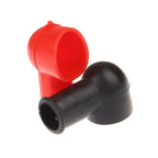 1Pair Black Red Battery Terminal Protective Covers Round Insulating Caps Insulating Protector Replacement Batteries Accessories