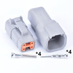 DTM connectors For Deutsch DTM06-2S 3S 4S 6S 8S/DTM04-2P 3P 4P 6P 8P 12P Male Female Waterproof Connector Automotive Sealed Plug