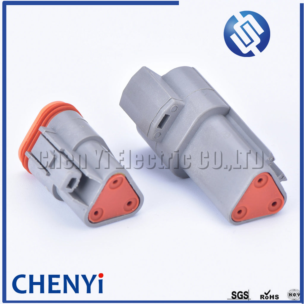 3 Pin Automotive Waterproof Connector Male or Female Wire harness plug DT06-3S DT04-3P DT04-3P-L012 For Deutsch DT series