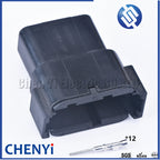 Black 12 Pin Sealed waterproof connector DTM06-12SB DTM04-12PB Automotive Connector Heavy Truck Wiring Harness Plug For Deutsch