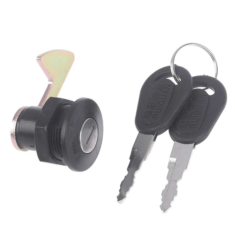 3Pcs/Set 2 Keys+1 Lock Electric Car Scooter Tail Box Lock Trunk Lock Accessories Motorcycle Rear Locks