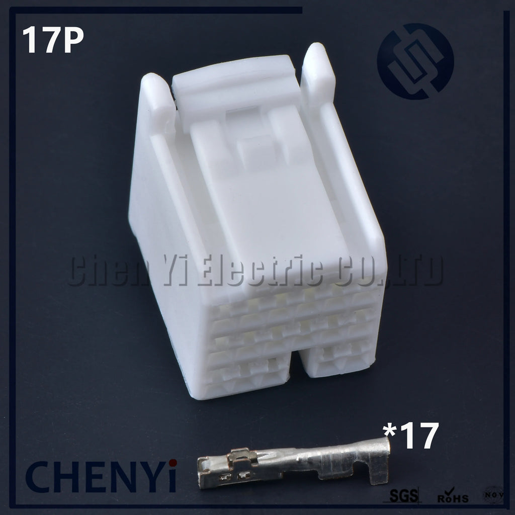 17/22/24/28/31Pin Automotive vehicle central control ecu connector radio mudule Plug 353029-1 For Toyota Honda k20 Nissan proton