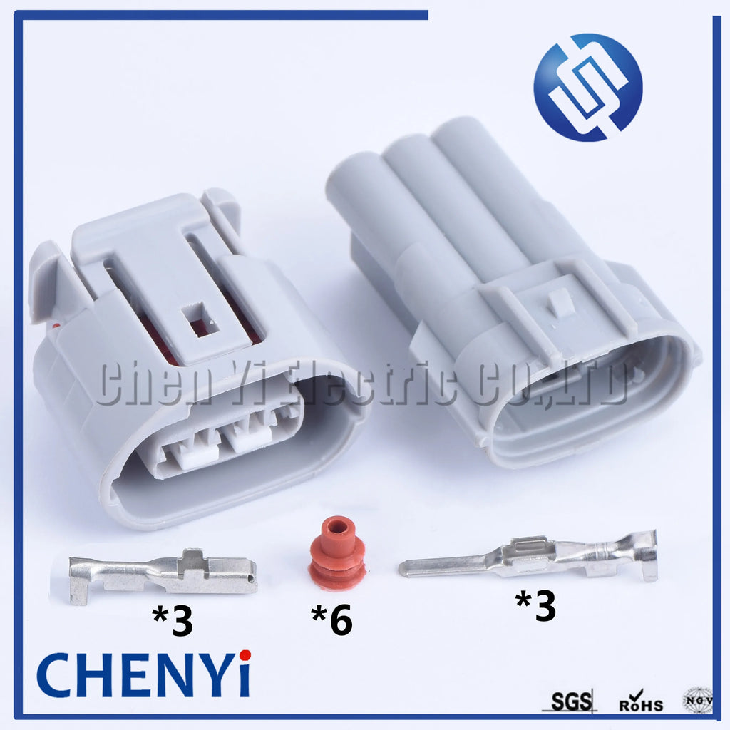 3 pin 090 TS Alternator Automotive Wire connector Electrical Headlight Plug 6189-0443 For Toyota Lexus 6188-0282 6189-0442