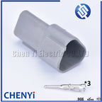black Deutsch DT 3 Pin connector DT06-3S DT04-3P Male or Female Auto Waterproof Connector Automotive Sealed Plug with Pins