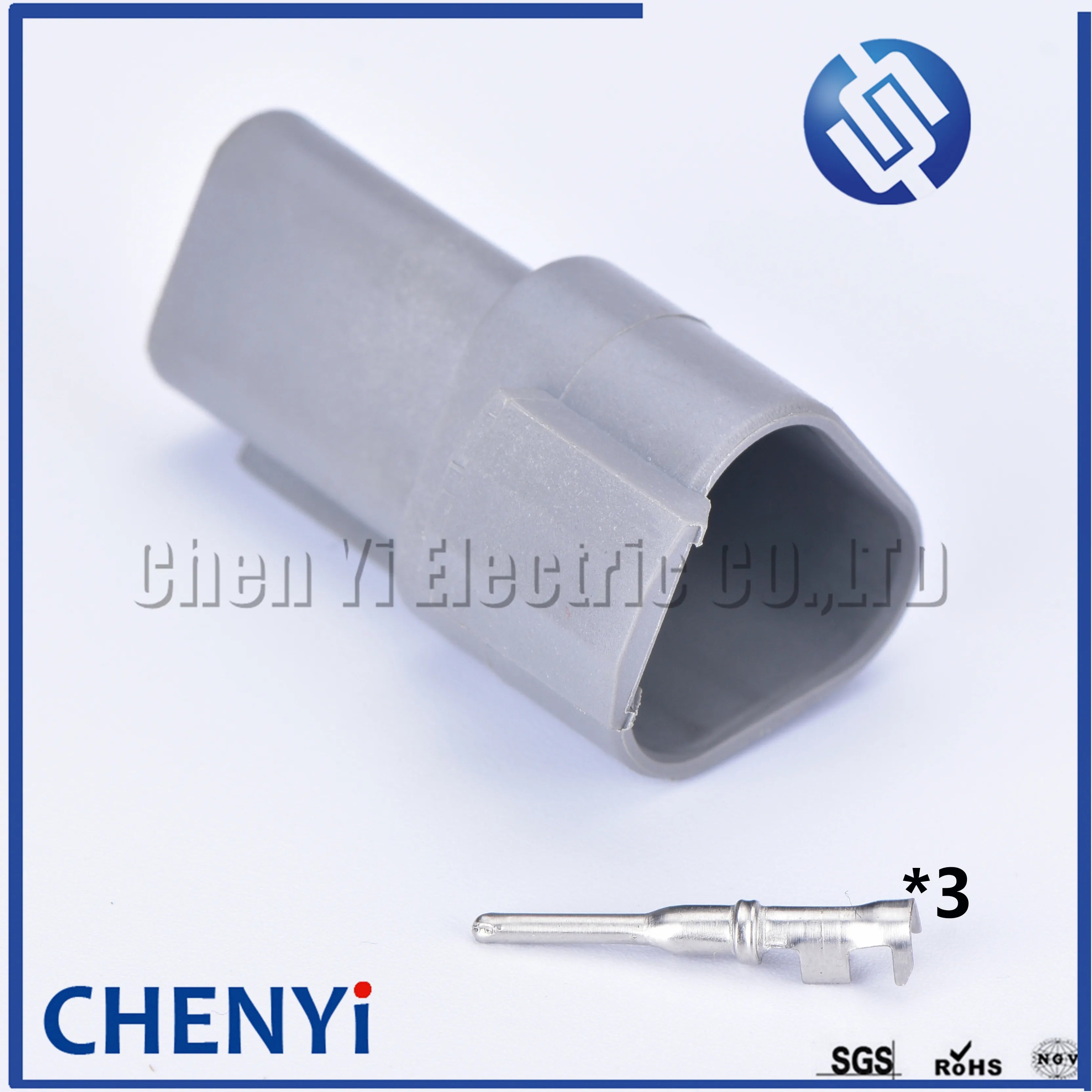 black Deutsch DT 3 Pin connector DT06-3S DT04-3P Male or Female Auto Waterproof Connector Automotive Sealed Plug with Pins