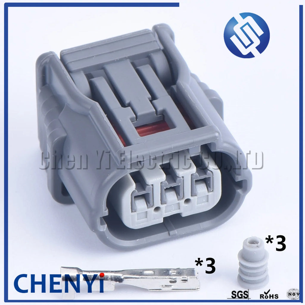 3 pin waterproof sealed connector female HX 040 Head Lamp Light Socket auto connector 6188-4775 6189-7037 For Honda
