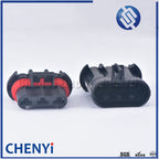 3 Pin auto Waterproof Blower Connector Plug Radiator Fan Motor Cooler Fan Socket 12124686 12124685 For Buick Ford Chevrolet