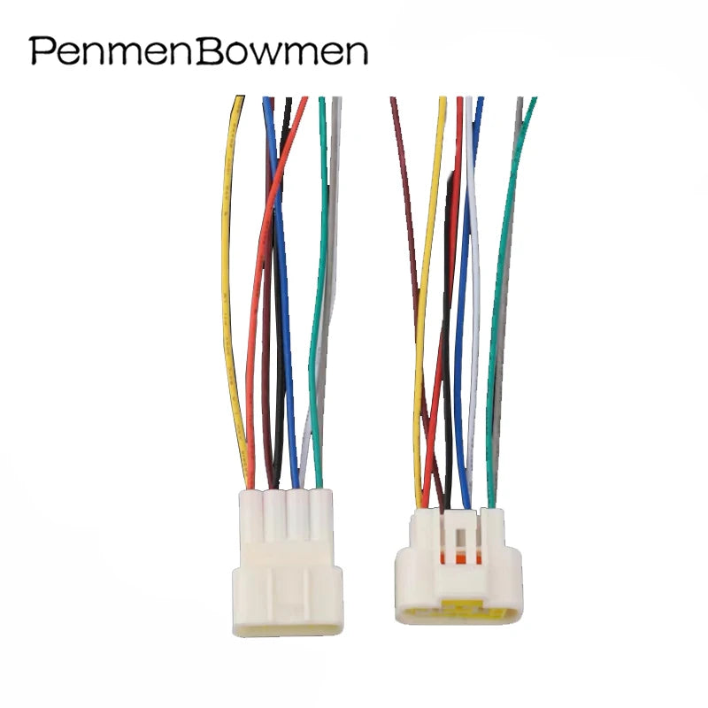 1 Set 2 3 4 6 8 9 16 Pin Auto Throttle Speed Regulation Switch Electrical Cable Connectors Female Male Wire Harness Plug