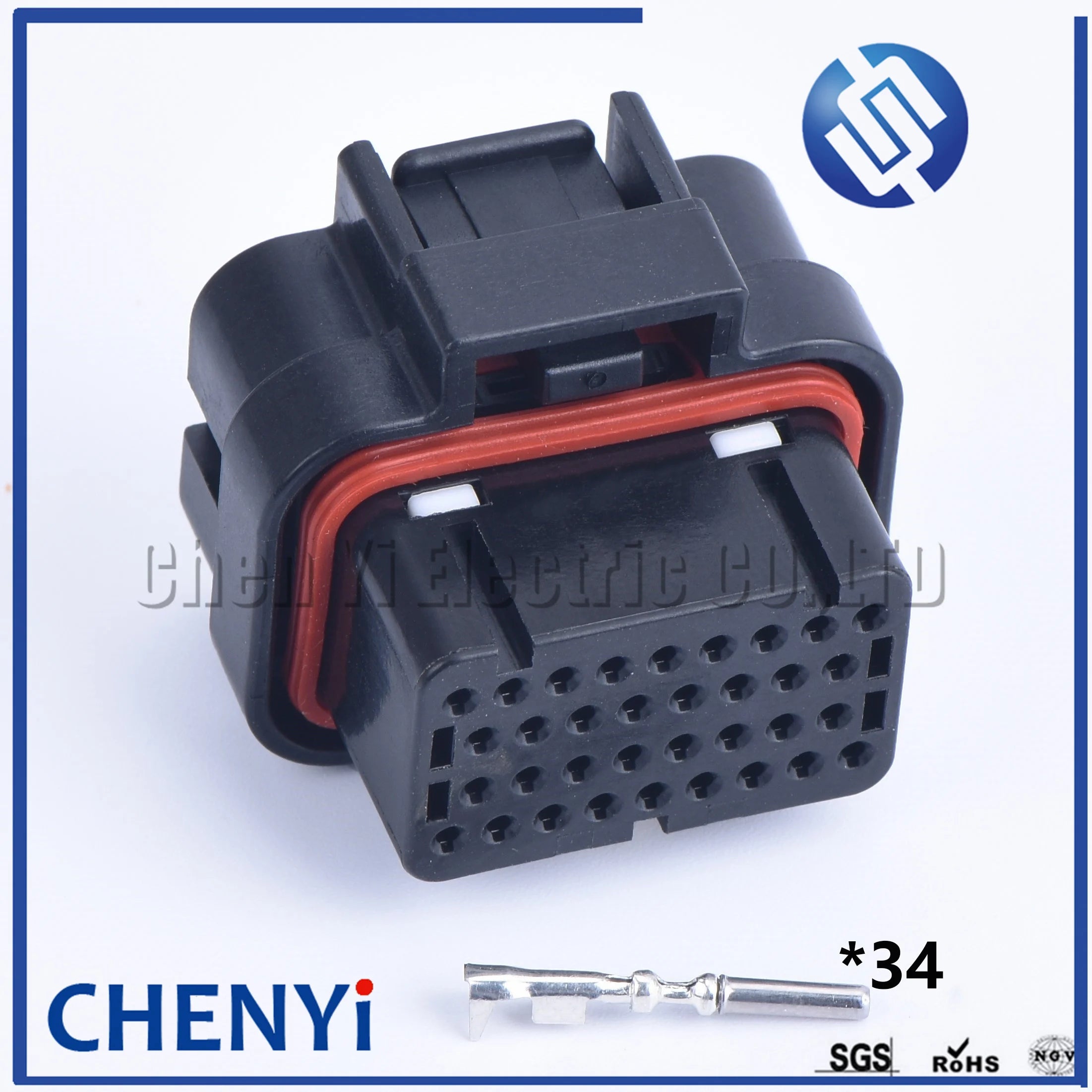 1set 4-1437290-0 2-6447232-3 SUPERSEAL 34 Pin electrical female male Straight PCB Socket Wire-to-Board connector ECU plug