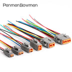 1 Set 2 3 4 6 8 12 Pin Deutsch DTM Car Electrical Cable Connectors Female Male DTM06 2 3 4 6 8 12S DTM04 Plug Wire Harness