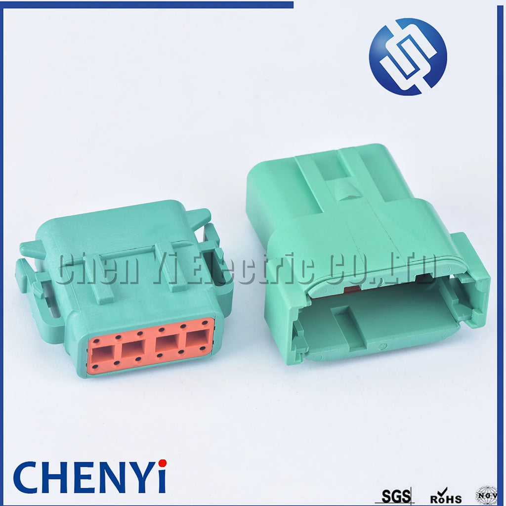 green Deutsch 12 Pin Sealed waterproof connector DTM06-12SC DTM04-12PC Automotive Connector Heavy Truck Wiring Harness Plug