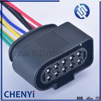 10 Pin 3.5mm Auto waterproof connector 1J0973735 Temp Sensor Plug Deflation Valve halogen headlights Plug 6R0973735 with wire
