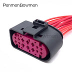 1 Set 14 Pin Car Xenon Headlights Lamp Socket Electrical Cable Connectors Waterproof Female Male Wire Harness Plug 1J0973737