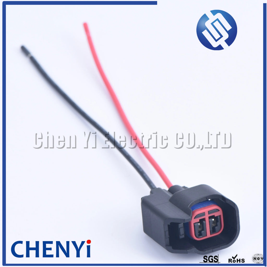 2 Pin auto waterproof connector USCAR EV6 EV14 Fuel Injector wiring Plugs Clips Pigtail Cut &splice Harness for Ford LS2 LS3 LS7