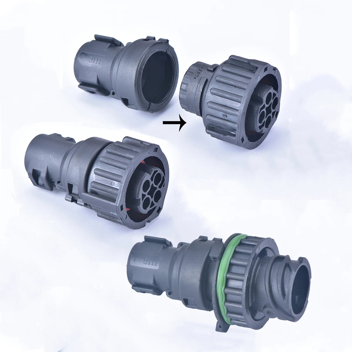 7 Pin 1.5mm BU-STE KPL CIRCULAR DIN HOUSINGS Connector 968421-1 967650-1 1718230-1 For Truck Tail Light Connector