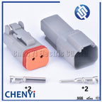 2 Pin Automotive Waterproof Connector Wire harness plug DT06-2S DT04-2P DT04-2P-L012 DT15-2P DT13-2P For Deutsch DT series