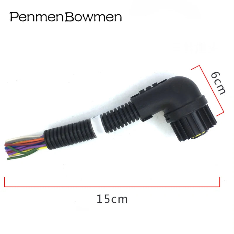 1 Set 16 Pin Auto Engine Cylinder Head Tail Clamp Insulation Net Electrical Cable Connectors Wire Harness Plug