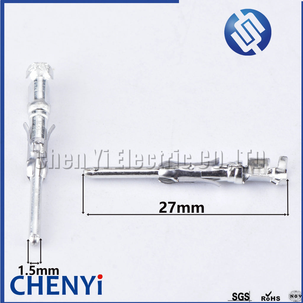 50 Pcs 1.5mm series car splices wire terminal crimp pin 1-66103-8 1-66101-9 for connector 206043-1 182649-1 66601-1 66602-1