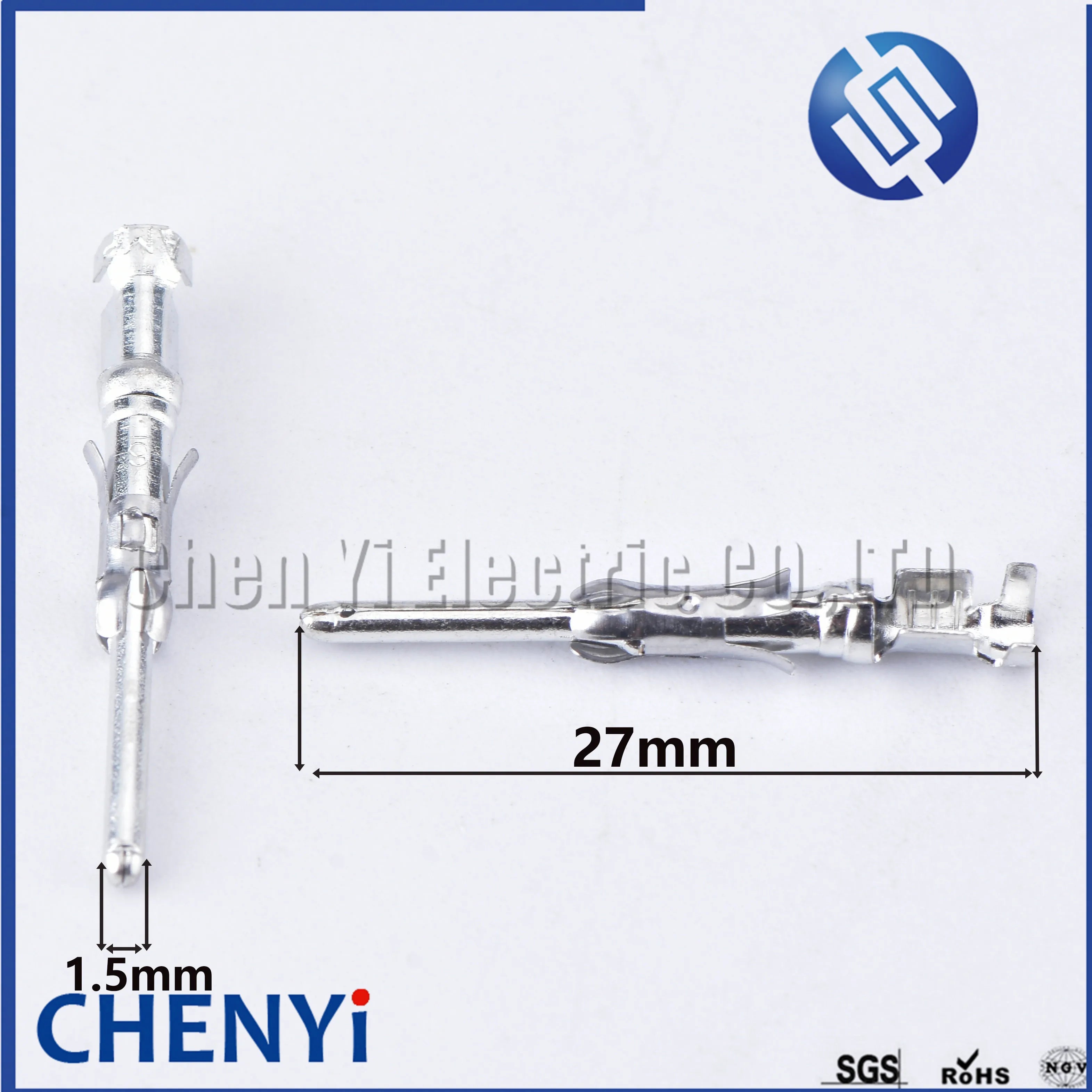 50 Pcs 1.5mm series car splices wire terminal crimp pin 1-66103-8 1-66101-9 for connector 206043-1 182649-1 66601-1 66602-1
